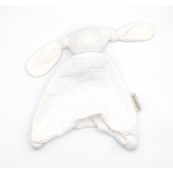 Peppa Muslin White Knotted Baby Security Blanket Lovie Lovey - Picture 1 of 3